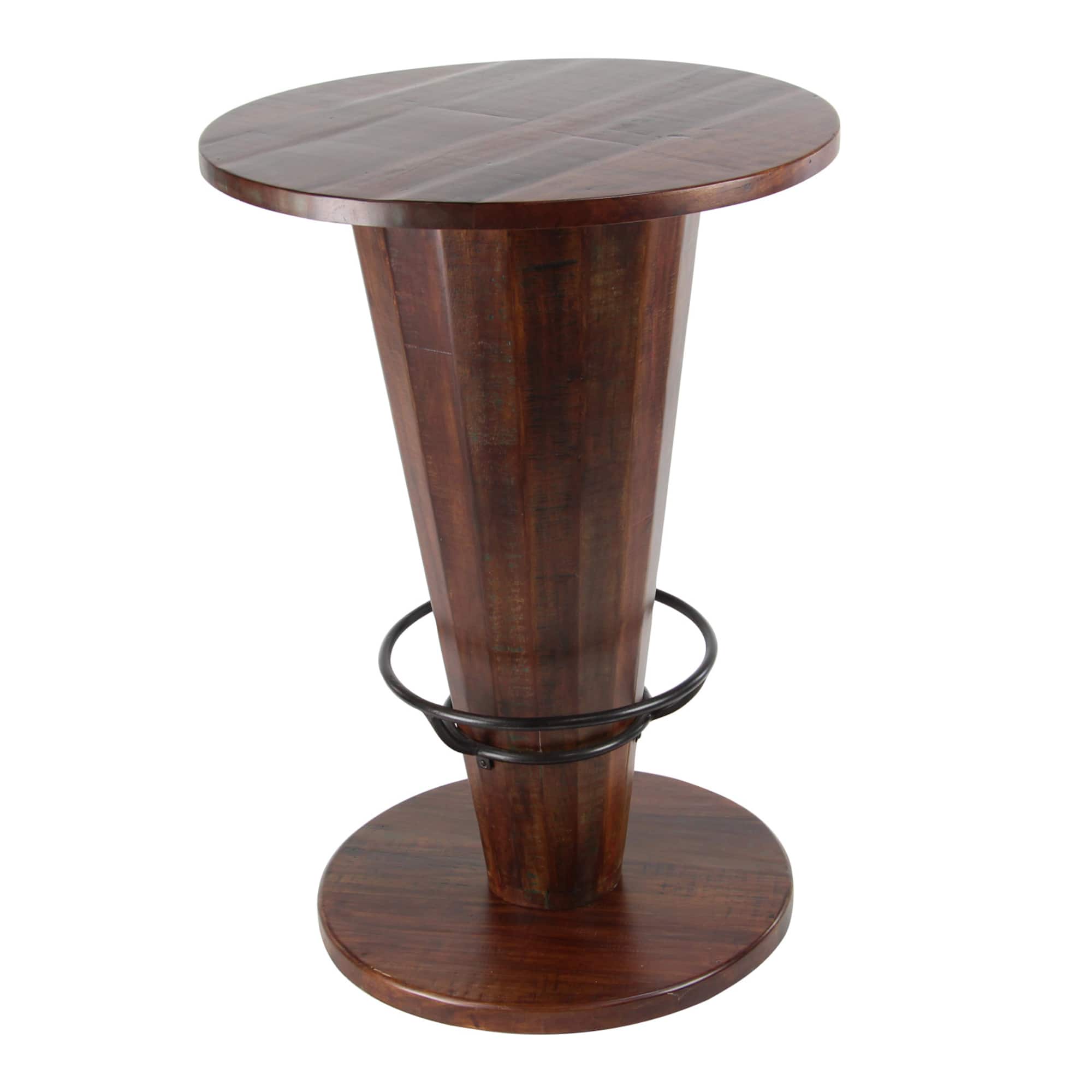 40" Brown Gum Tree Wood Rustic Dining Table